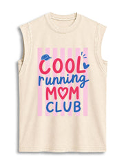 COOL running MOM CLUB Vintage Washed Cotton Tank Top