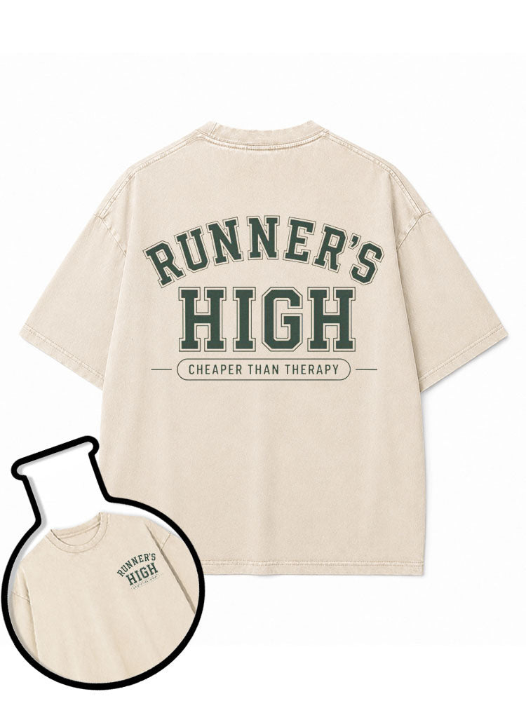 RUNNER'S HIGH Washed T-Shirt