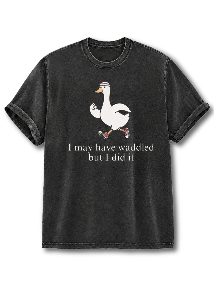 I Did It Washed T-Shirt