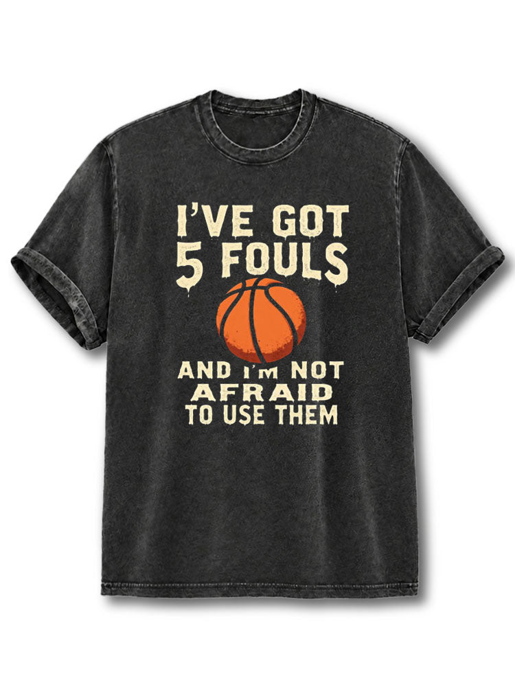 Hoops 5 Fouls Washed T-Shirt