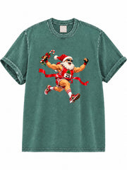 Santa Marathon Finisher Washed T-Shirt