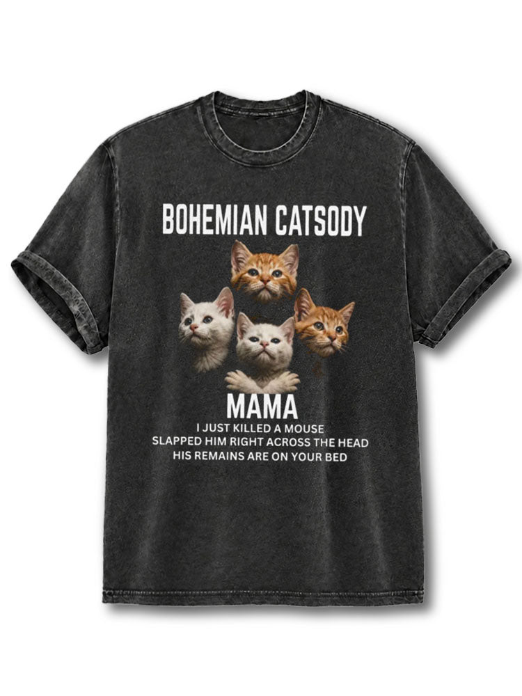 Mama I Just Killed A Mouse Washed T-Shirt