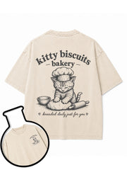 Kitty Biscuits Bakery Washed T-Shirt