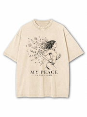 My Peace In The Storm Washed T-Shirt