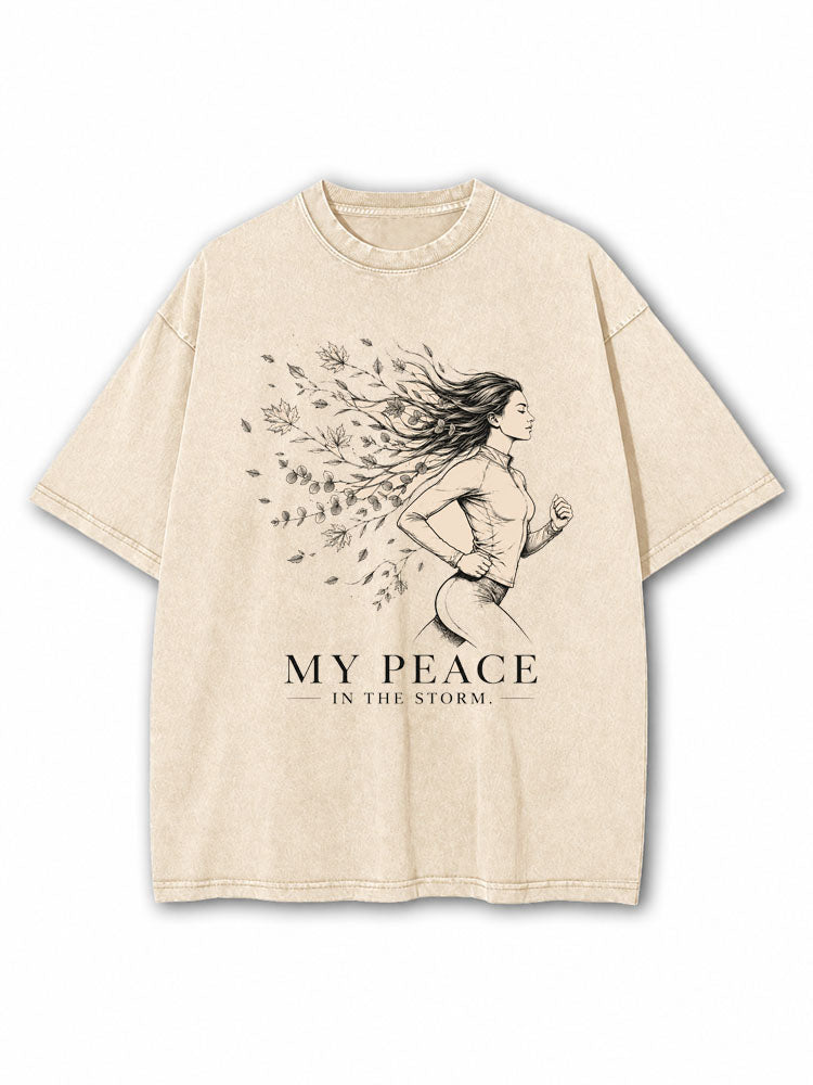 My Peace In The Storm Washed T-Shirt