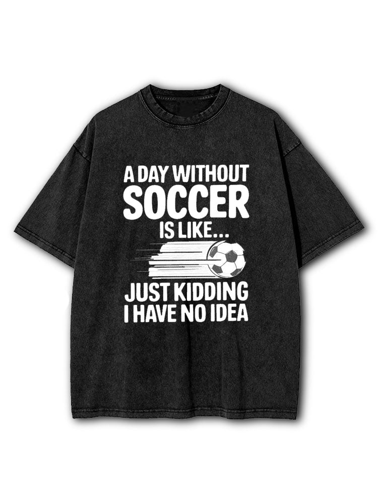 Just Kidding I Have No Idea Washed T-Shirt