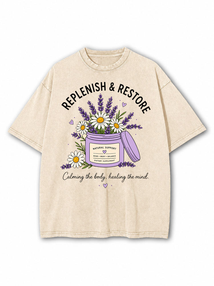 Replenish And Restore Washed T-Shirt