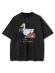 Honk If It's An Emergency Washed T-Shirt