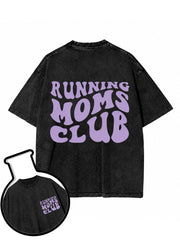 Running Mom Club Washed T-Shirt