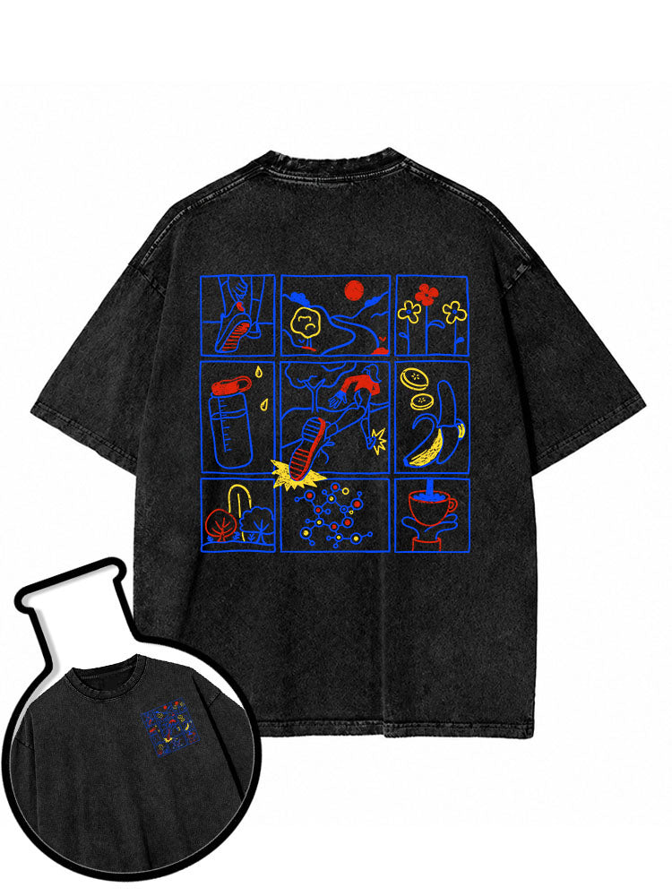 Runner's Daily Life Washed T-Shirt