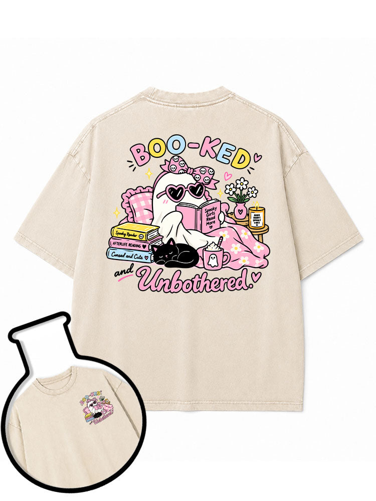 BOO-KED and Unbothered Washed T-Shirt