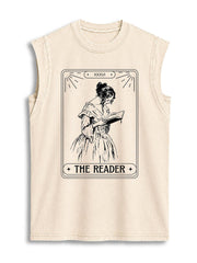THE READER Vintage Washed Cotton Tank Top