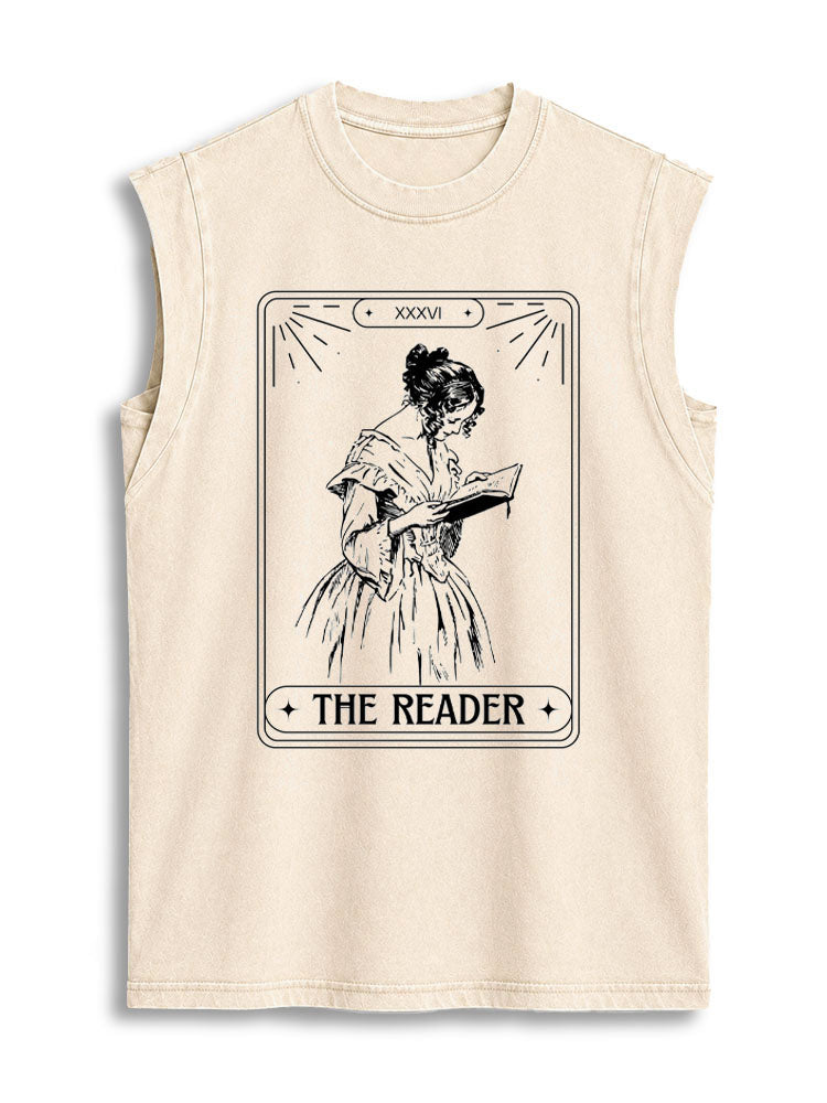 THE READER Vintage Washed Cotton Tank Top
