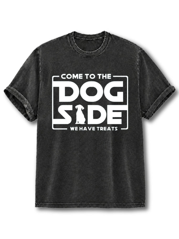 Come To The Dog Side Washed T-Shirt