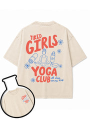 TIRED GIRLS YOGA CLUB Washed T-Shirt