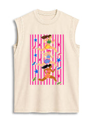 Running Girls Club Vintage Washed Cotton Tank Top