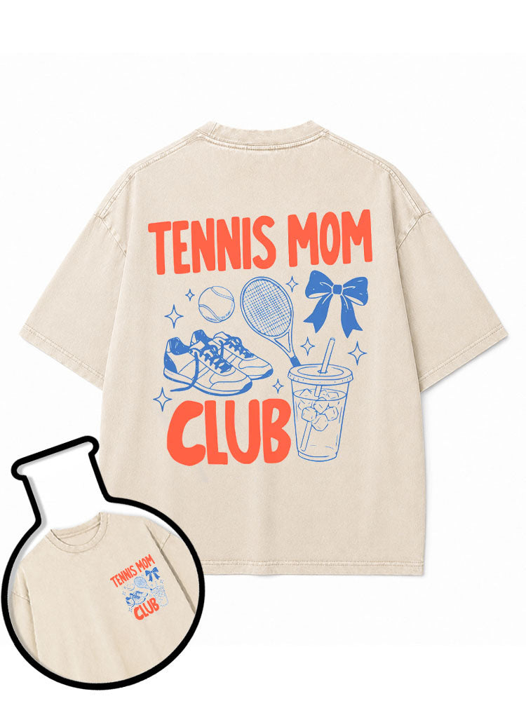 TENNIS MOM CLUB Washed T-Shirt