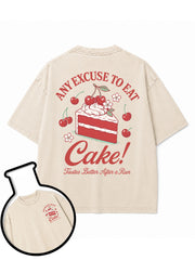 ANY EXCUSE TO EAT Cake Washed T-Shirt