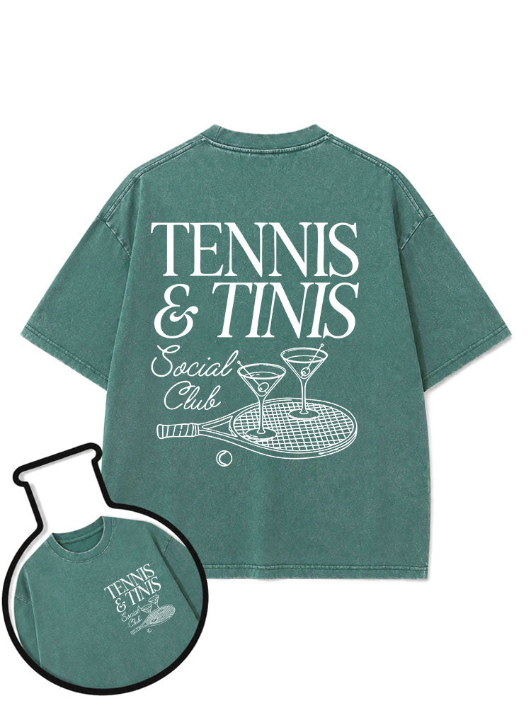TENNIS & TINIS Social Club Washed T-Shirt