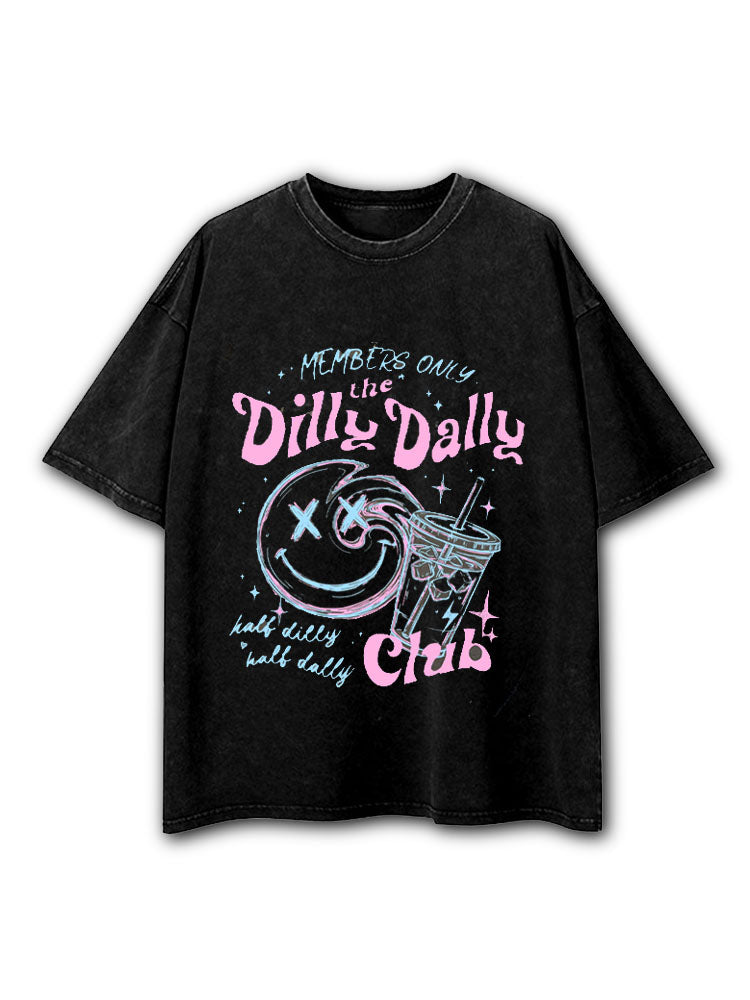 Dilly Dally Club Washed T-Shirt