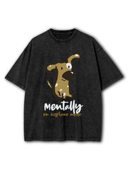 Mentally on Airplane Mode Washed T-Shirt