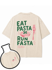 Eat Pasta Run Pasta Washed T-Shirt