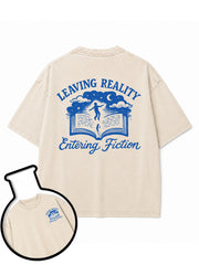 LEAVING REALITY Entering Fiction Washed T-Shirt