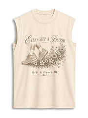 Every Step A Bloom Vintage Washed Cotton Tank Top