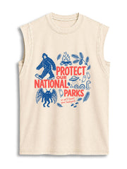 PROTECT OUR NATIONAL PARKS Vintage Washed Cotton Tank Top