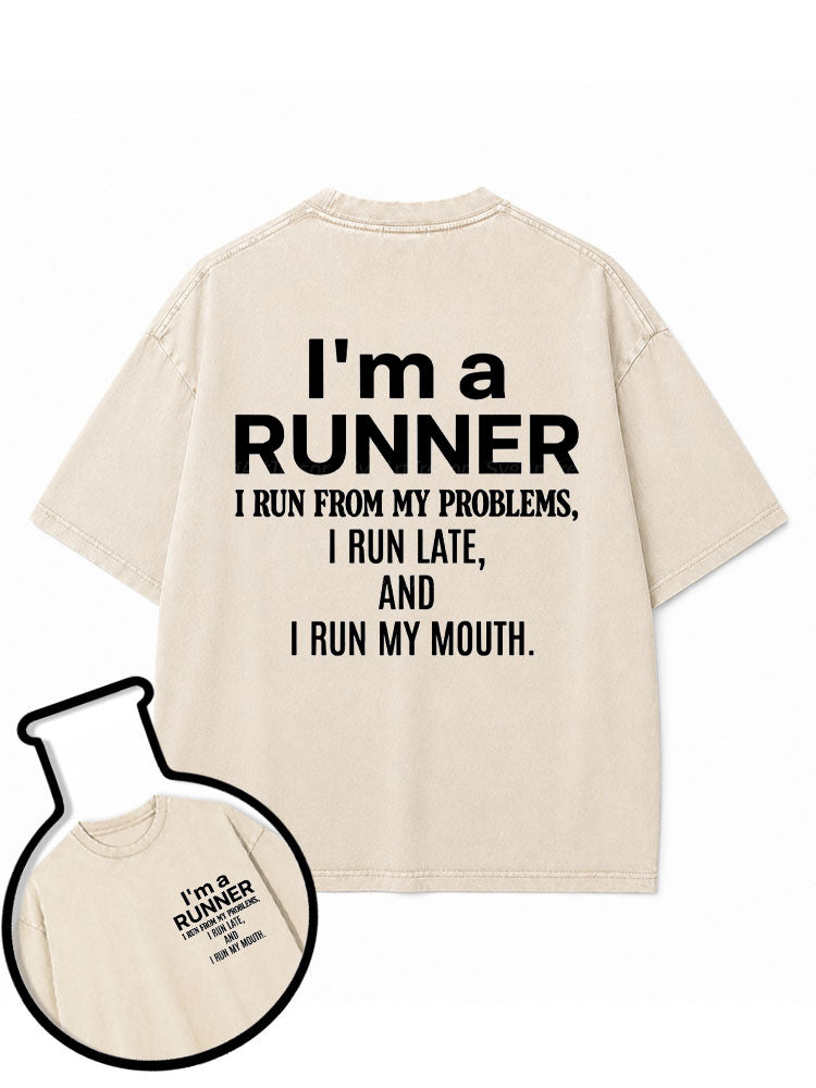 I'm a RUNNER Washed T-Shirt