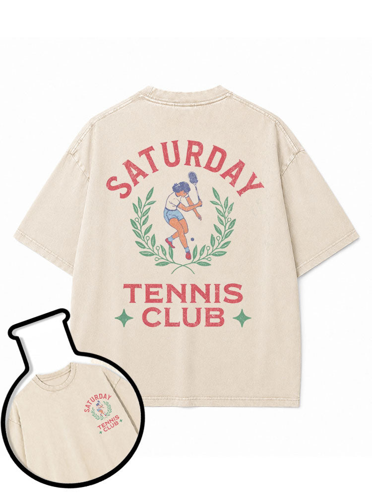 SATURDAYTENNIS CLUB Washed T-Shirt