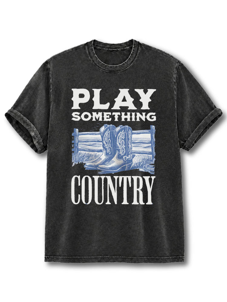 Play Something Country Washed T-Shirt