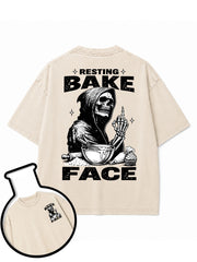 Resting BAKE Face Washed T-Shirt