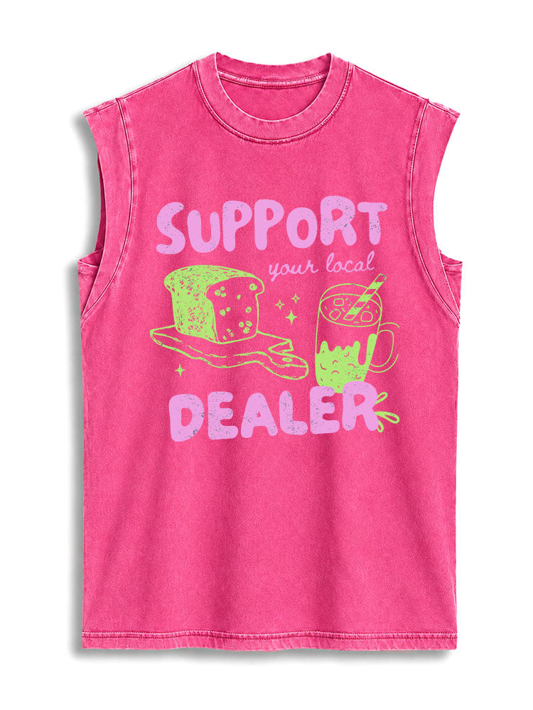 SUPPORT your local DEALER Vintage Washed Cotton Tank Top