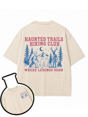 HAUNTED TRAILS HIKING CLUB Washed T-Shirt