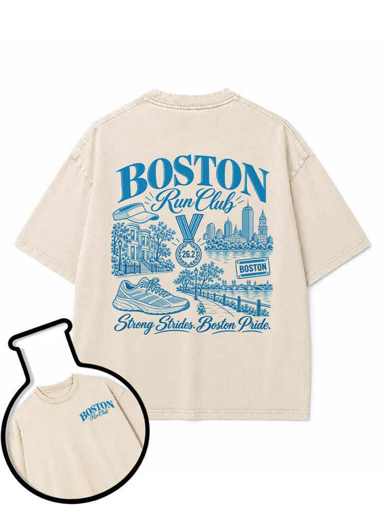BOSTON Run Club Washed T-Shirt