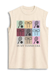 IN MY TENNIS ERA Vintage Washed Cotton Tank Top