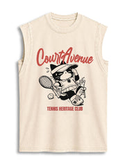 Court Avenue Vintage Washed Cotton Tank Top