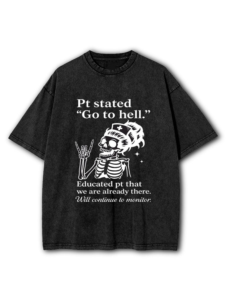 Go To Hell Washed T-Shirt