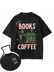 Give me books & coffee Washed T-Shirt