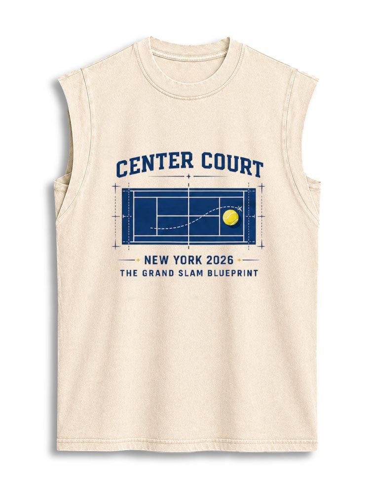 THE GRAND SLAM BLUEPRINT Vintage Washed Cotton Tank Top