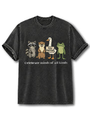 YOU MATTER Celebrate minds of all kinds Washed T-Shirt