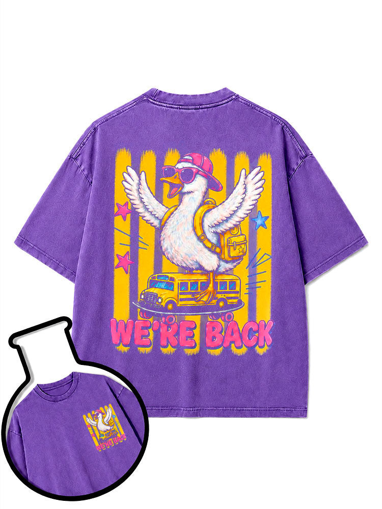 WE'RE BACK Washed T-Shirt