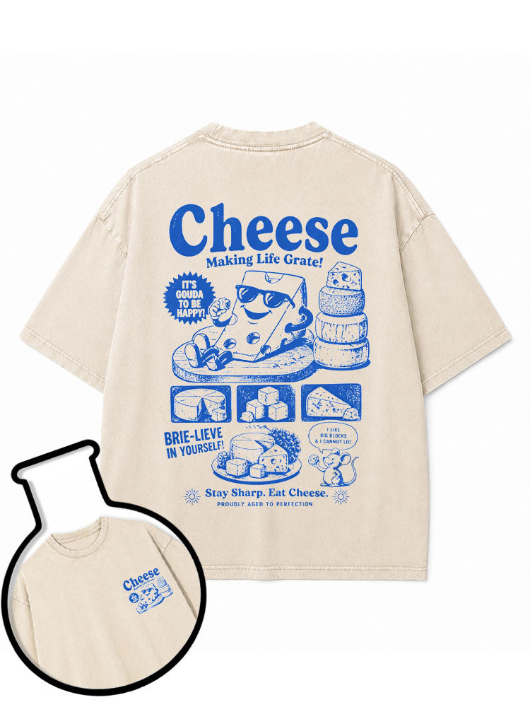 Cheese Washed T-Shirt