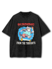 Running From Thoughts Washed T-Shirt
