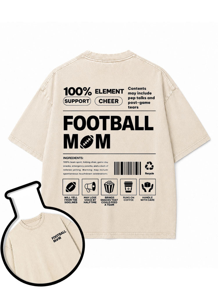 FOOTBALL MOM Washed T-Shirt