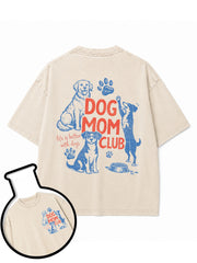 DOG MOM CLUB Washed T-Shirt