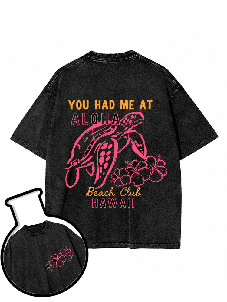 Aloha Hawaii Washed T-Shirt