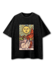 The Sun Tarot Card Washed T-Shirt