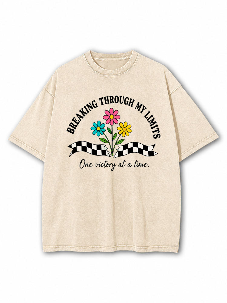 Breaking Through My Limits Washed T-Shirt